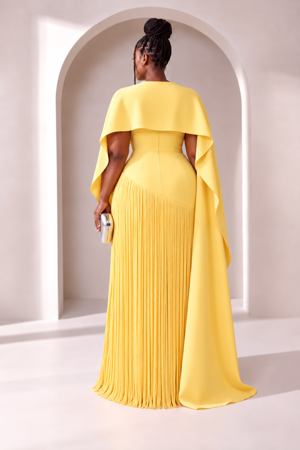 Tassel Cape Dress