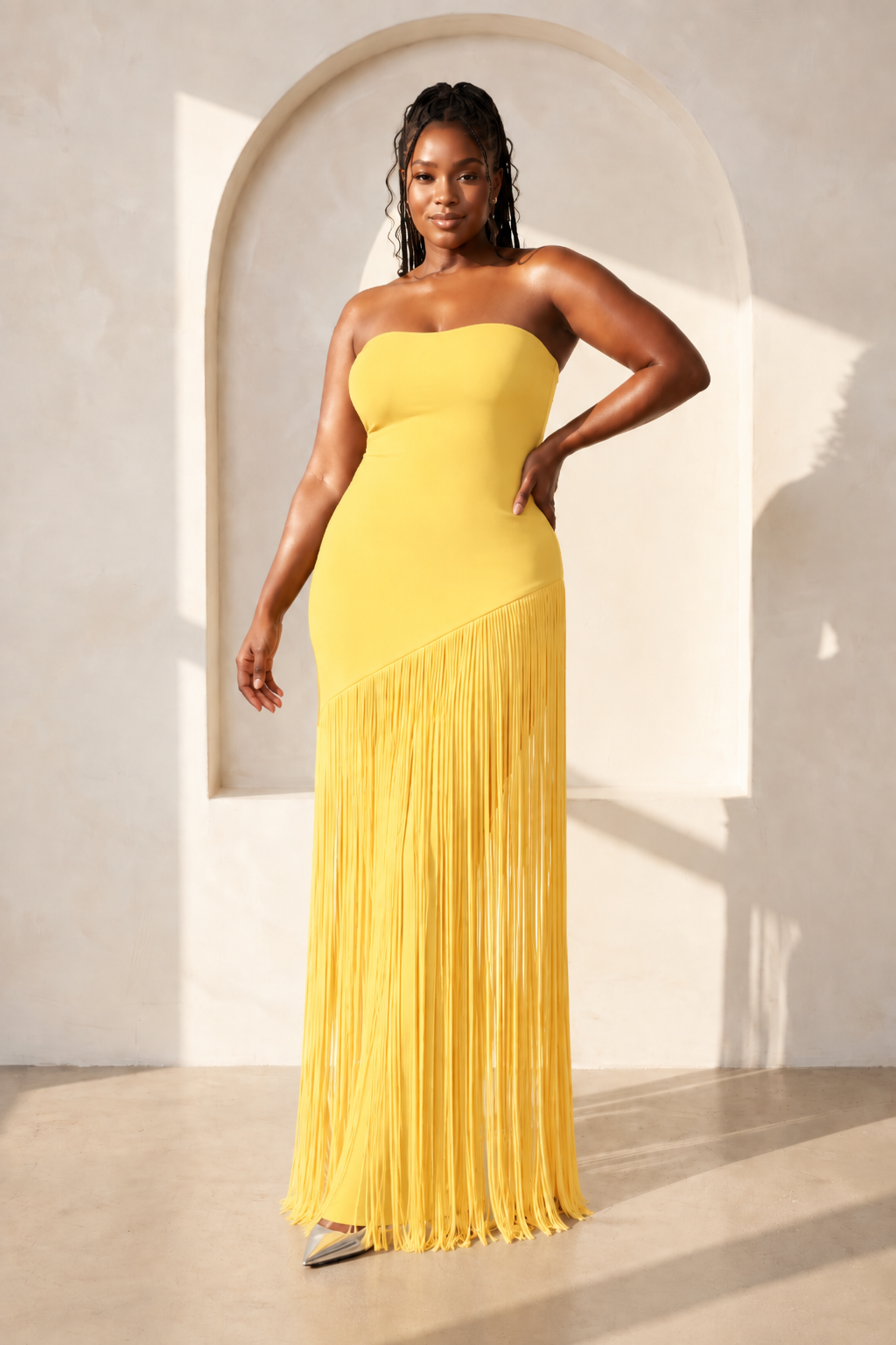 Tassel Cape Dress